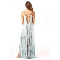 thumbnail image 3 of 21820-WB-XL Riviera Sun Summer Dresses Maxi Dress Sundresses for Women (2X, Aqua / Charcoal), 3 of 3