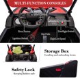 thumbnail image 6 of Accreate 24v Kids' Heavy-Duty Ride Power Wheel, 2-Seater 4wd Mini Golf Cart With Tent, Led Lights, Music, Horn, 3 Speeds, Shock Absorbers, 110 Lbs Capacity, 4 Mph, 6 of 9