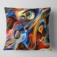 thumbnail image 2 of Musique et Rythme Abstraits - Coussin à Jeter Abstrait - 18x18, 2 of 5