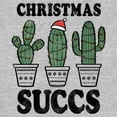 thumbnail image 2 of Women's Lost Gods Christmas Succulents Graphic Tee Athletic Heather Medium, 2 of 4
