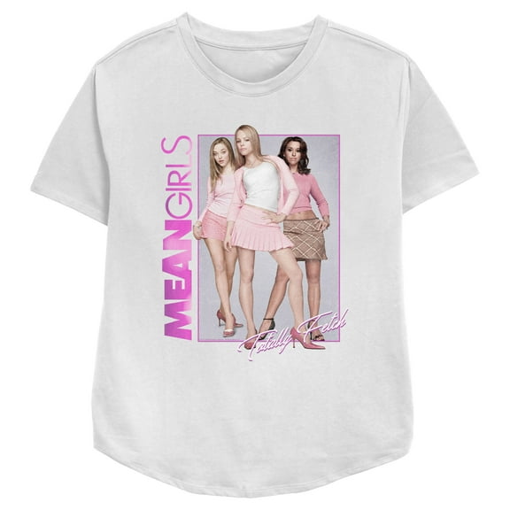 Women's Mean Girls The Plastics Totally Fetch Graphic Tee White Small