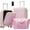 Pink, variant on 3 Piece Front Opening Luggage Set, 20 & 24 Inch Expandable Hardside Carry-On Suitcases with Travel Duffel Bag, USB Port, TSA Lock, Spinner Wheels, Lightweight Travel Luggage, Black