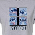 thumbnail image 3 of Disney - Lilo & Stitch - All The Expressions of Stitch - Juniors Cropped Cotton Blend T-Shirt, 3 of 5