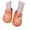 Orange, variant on Kids Sandals Spring Summer Cute Cartoon Luminous Flower Flat Heel Clogs Beach Slippers Pink 24-25码（内长17CM）