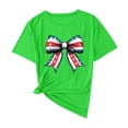 thumbnail image 1 of Camisas de Manga Corta para las Mujeres Moda Casual Impresión Cuello Redondo Suéter Tee Blusas, 1 of 7