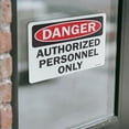 thumbnail image 4 of Authorized Personnel Only OSHA Danger Vinyl Decal Label 5 Inch x 3.5 Inch - 10 Pack, 4 of 6