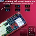 thumbnail image 4 of Restored AULA F108 PRO - Wireless Mechanical Keyboard with Screen&Knob,Hot Swappable Gaming Keyboard with 8000mAh Battery,Pre-lubed Switches,RGB Backlit,PBT Keycaps Creamy Sounding Computer Keyboards (Refurbished), 4 of 9