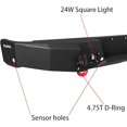 thumbnail image 6 of TIOYAR Steel Front and Rear Bumper Compatible with 2006-2007-2008 Ford F150 With Winch Plate&Lights&D-Rings (Black Texture), 6 of 11