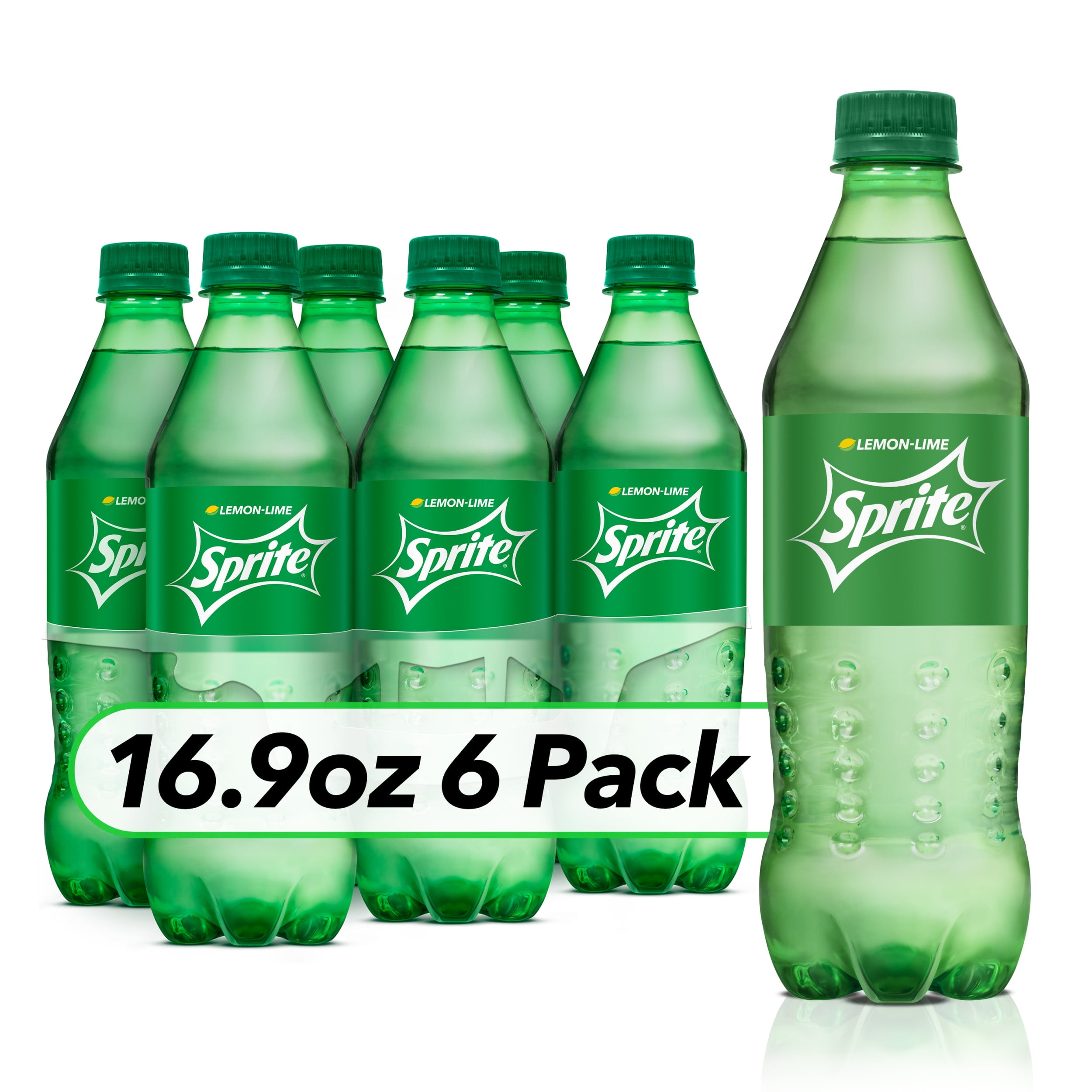 Nice Set of 5 Sprite Soda Pop Glass 1" Logo Marble With Stands 