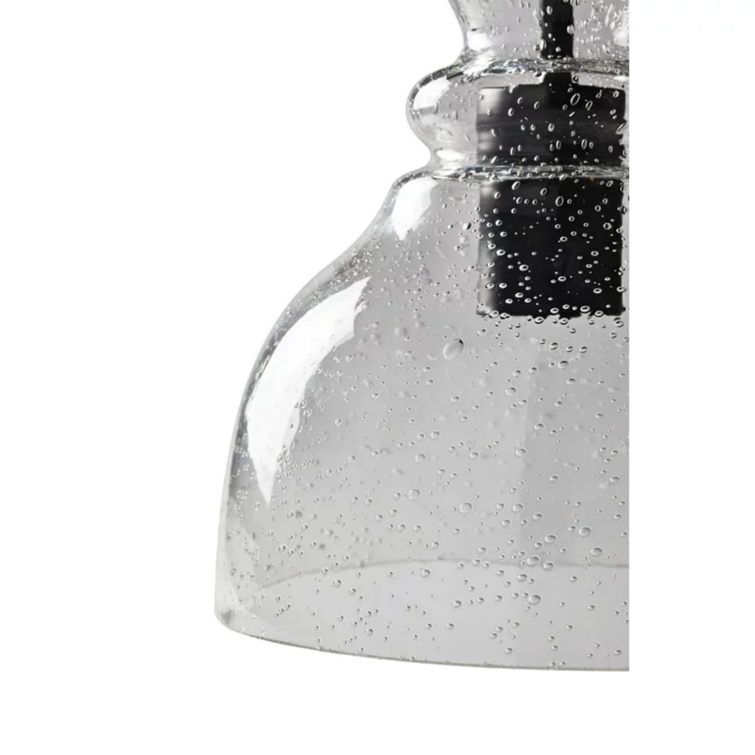 Better Homes & Gardens 56” Height Adjustable Black Pendant Ceiling Light, Metal Base Glass Shade CA