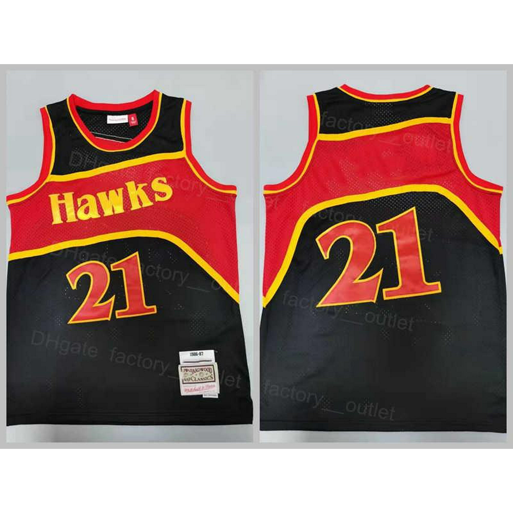 Youth Atlanta Hawks Spud Webb Mitchell & Ness Red 1986-87 Hardwood Classics  Swingman Jersey
