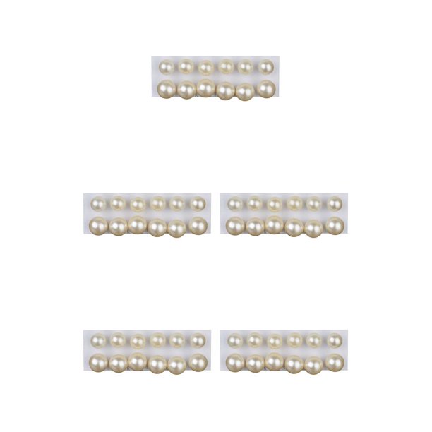 Minnieouse 12 pares de aretes de perlas de imitación redondas brillantes, juego de aretes de aleación, accesorios para aretes de fiesta Type2 NO2 Minnieouse CBP105111