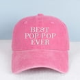 thumbnail image 6 of BEST POP POP EVER Letter Embroidered Color Block Trucker Hat Unisex Adjustable Cotton Breathable Fashion Cap for Travel Daily Wear, 6 of 10