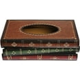 thumbnail image 2 of Antique Book Design Wood Bathroom Facial Tissue Dispenser Box Cover/Novelty Napkin Holder…, 2 of 4