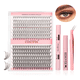 thumbnail image 1 of Extensiones Pestañas Diy, Kit De Racimos De Pestañas Mixto Xtellar rosa, 1 of 3