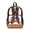 Brown Pet Mom Paw, variant on ZIATUBLES Clear Backpack, Heavy Duty Fabric & PVC Transparent Bookbag with USA Leopard Flag Print, Large Capacity See Through Backpack for School College Work Travel Security