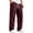 Wine, variant on Lmueinov Men's Waffle Knit Wide Leg Sweatpants Elastic Waist With Drawstring Front Pleats With Deep Side Pockets For Fall And Winter Wear, S-3XL