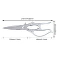 thumbnail image 2 of Kitchen Shears, Kepeak Stainless Steel Heavy Duty Best Poultry Shears, Multi-Purpose Kitchen Scissors, Dishwasher Safe(Curved Handle), 2 of 8