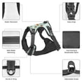 thumbnail image 6 of Picia World Travel Map No-Pull Dog Harness Reflective Front Clip Vest with Handle,Step-in Air Dog Harness,Adjustable 2 Metal Rings 4 Buckles,Easy to Put on & Take Off Medium, 6 of 9