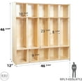 thumbnail image 3 of RRI Goods 5 Section Montessori Coat Locker N Backpack Hanger, School,Daycare Organizer, 3 of 8