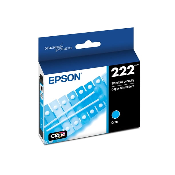 Cartucho de tinta Epson 222 Claria de capacidad estándar cian T222220-S
