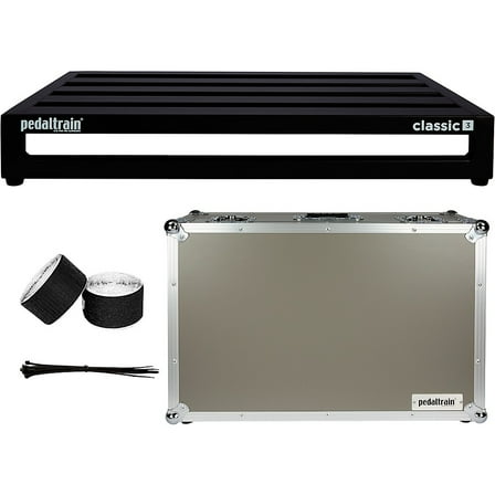 Pedaltrain Classic 3 Pedalboard with Tour Case Large Black