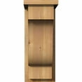 thumbnail image 2 of 8"W x 12"D x 20"H Newport Rough Sawn Corbel w/Backplate, Western Red Cedar, 2 of 9