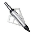 thumbnail image 3 of Velox Optimus 3-Blade Broadheads, 125-Grain, 3-Pack, Aluminum and Steel, 14625, Silver/Black, 3 of 17