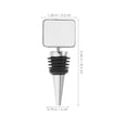 thumbnail image 2 of Wine Stopper Blank Bottle Plug Sublimation Blank Bottle Stopper Convenient Bottle Plug Bottle Stopper Wine Plug Metal Wine Stopper DIY Wine Stopper Blank, 2 of 8