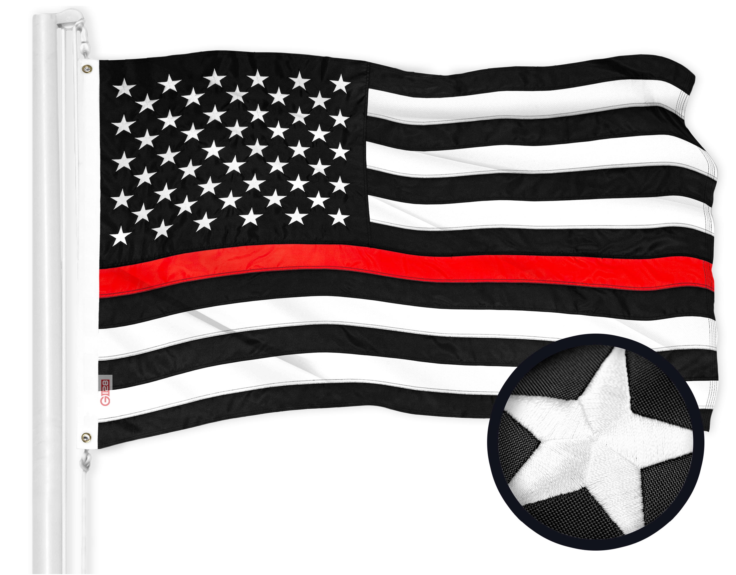 Wholesale LOT | G128 – USA American 3x5 ft Embroidered Flag & Thin Red Line 3x5 ft Embroidered Flag