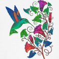 thumbnail image 3 of CafePress - Rainbow Hummingbird On Trumpet Vine Ringer T - 100% Cotton Ringed T-Shirt, 3 of 4
