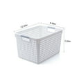 thumbnail image 3 of Uutvmp Plastic Laundry Basket, Laundry Hamper, Storage Bin, Lightweight Portable Laundry Basket with Handles, Storage Organizer Suitable for Families and Dorms Same Day Delivery Items, 3 of 9