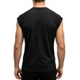thumbnail image 5 of Mens Summer Shirts Cap Sleeve Crew Neck Workout T Shirts Casual Loose Fit Gym Tees, XL, 5 of 7