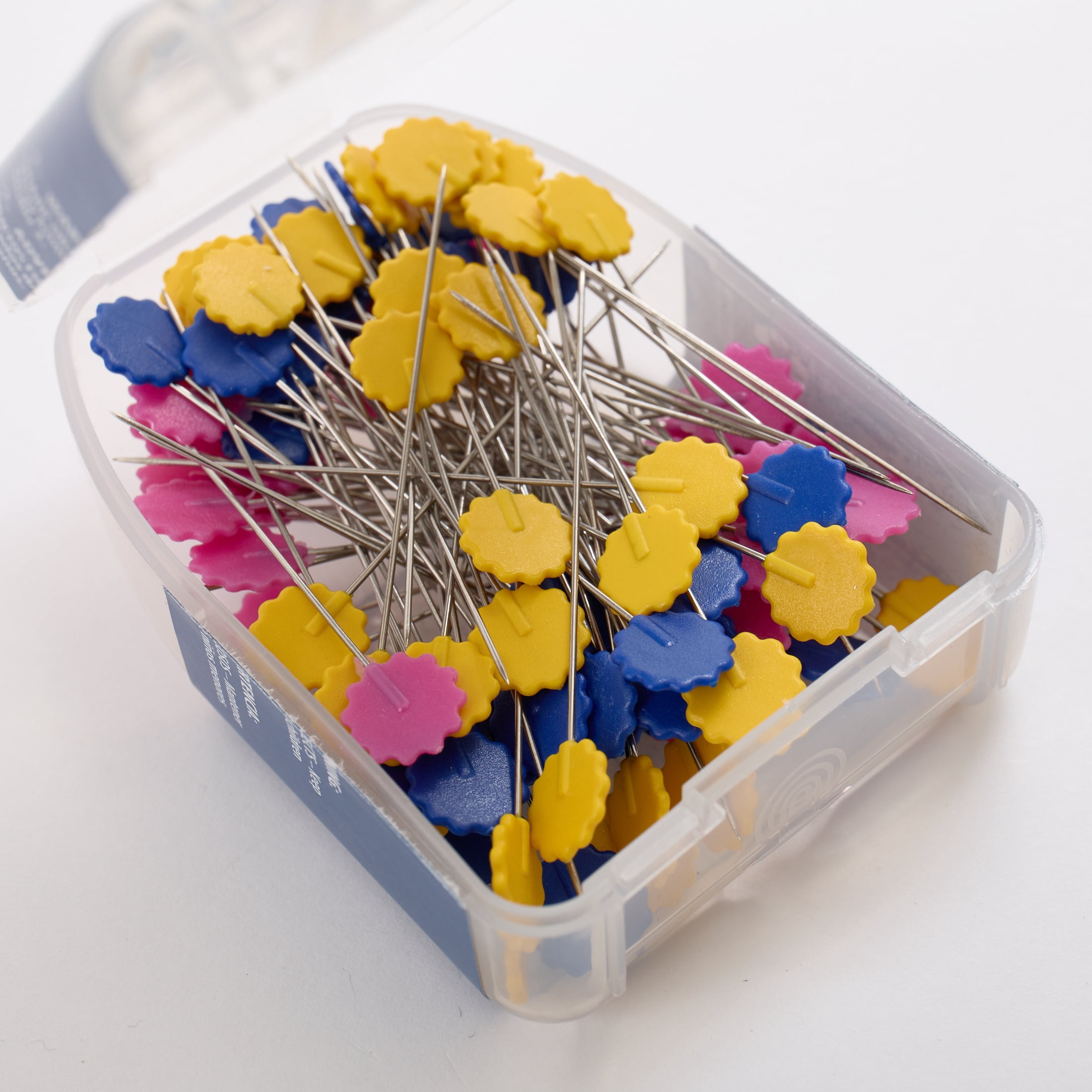 Hello Hobby Flat Flower Sewing Pins - 100 Count