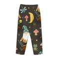 thumbnail image 4 of Kdxio Women's Comfy Stretch Gnome Insect FrogPrint Drawstring Pajama Pants-Small, 4 of 9
