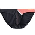 thumbnail image 2 of TANBOM Men's Bulge Enhancing Triangle Thong Nylon Underwear Black XL 1-Pack, 2 of 6