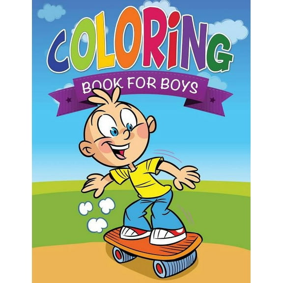 Coloring Book for Boys, (Paperback)