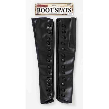 STEAMPUNK BOOT SPATS-BLACK