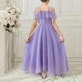 thumbnail image 5 of MKOSPLRT Bridesmaid Dress Cross Strap Halter Flower Girl Dress Chiffon Bridesmaid Dress Solid Elegant Prom Gowns 8-13 Years, 5 of 9