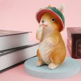 thumbnail image 2 of Resin Rabbits Ornament Waterproof Bunny Figurine for Creating Atmosphere Miniature Resin Rabbit Statue Weather-resistant Rabbit Art Figurines for Patio Yard Home Decoration, 2 of 7