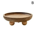 thumbnail image 2 of Wood Riser,Small Wooden Pedestal Stand Decor Tray B8J7 RFT XBX X6Y0-- F7C2 SNK, 2 of 8