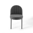 thumbnail image 6 of Modway Isla Dining Side Chair Upholstered Fabric Set of 2 in Black Charcoal, 6 of 7