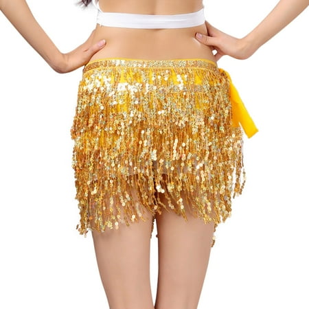 

JDEFEG Raffia Table Skirt Sequin Fringe Women s Nightclub Skirt Skirt Stage with Sparkly Sparkly Fashion Skirt Womens Midi Skirt Set Polyester Gold