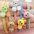 thumbnail image 4 of 5pcs Cloth Hairstyle Rope Flexible Cartoon Headwear Accessory Children Hair Decoration Tool, 4 of 10