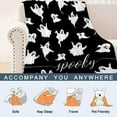 thumbnail image 6 of Halloween Throw Blanket for Couch and Bed Ghosts Spooky Pumpkins Print on Soft Blanket for Kids and Adult, 6 of 8