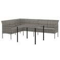 thumbnail image 4 of vidaXL Patio Dining Set with Cushions Conversation Set 2 Piece Poly Rattan, 4 of 8