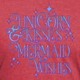 thumbnail image 3 of CafePress - UNICORN KISSES And MERMAID WISHES T Shirt - Mens Tri-blend T-Shirt, 3 of 4