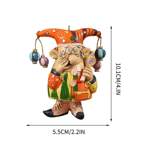 Decoración de la Cara Del Payaso de la Decoración de la Sala de Estar, Artesanías Únicas de Resina, Colgante de la Decoración Del Hogar Y la Sala de Estar