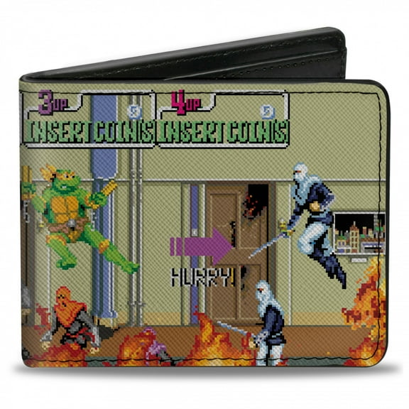 Teenage Mutant Ninja Turtles 8-Bit Battle Bi-Fold Wallet