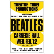 The Beatles - Carnegie Hall Wall Poster, 22.375" x 34" Framed